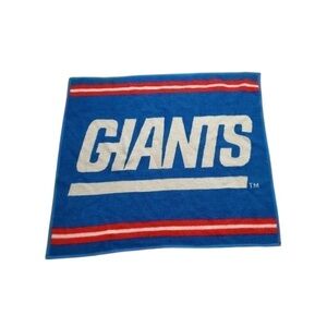 BIEDERLACK Reversible New York Giants Throw 55" X 49" Blue White Red Vintage